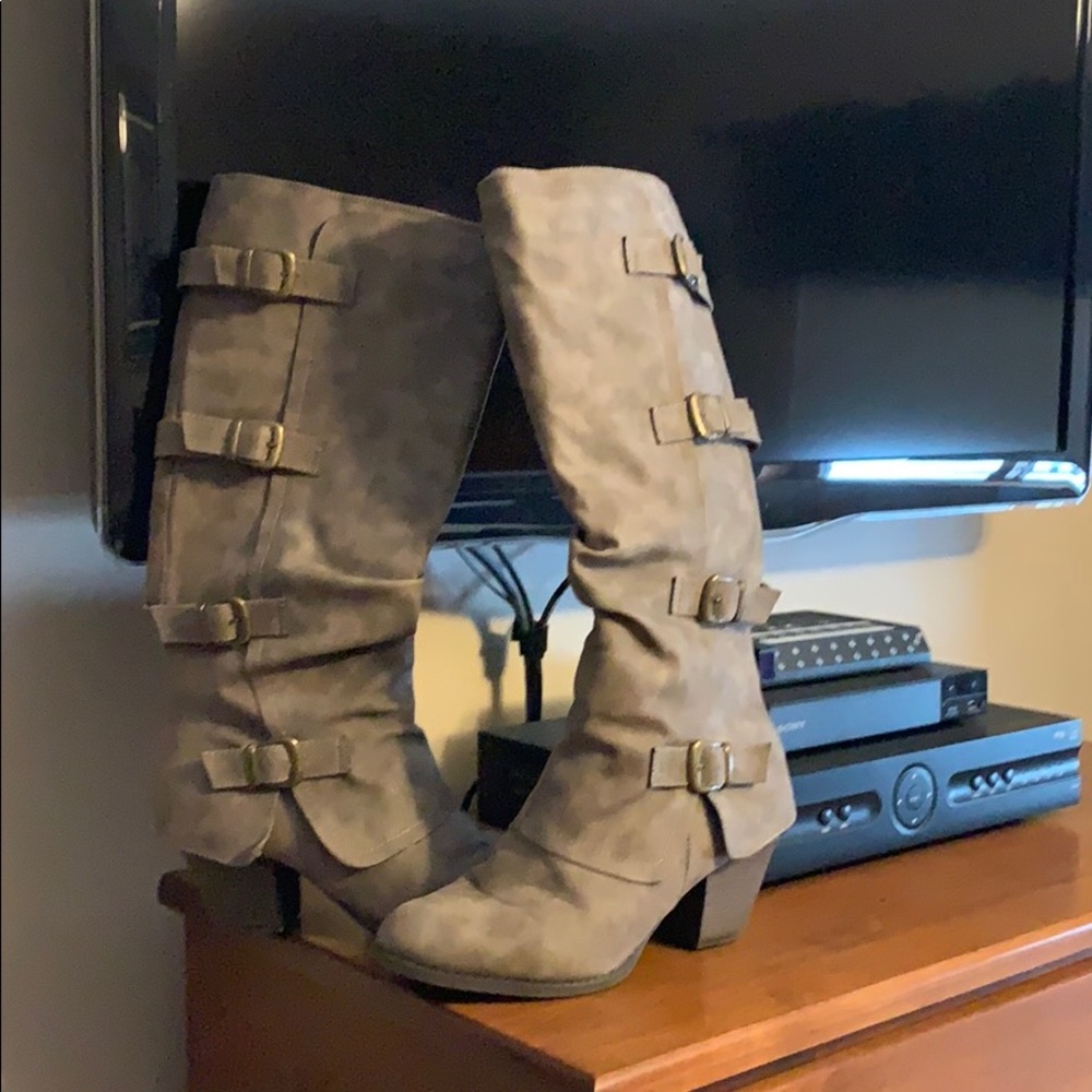 Gray Boots